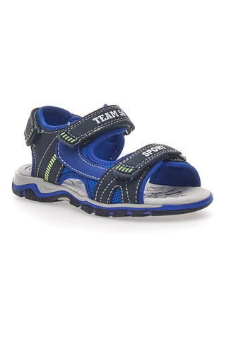 Pitt Kids143691 Blaue Sportsandalen mit Klettverschluss