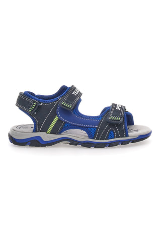 Pitt Kids143691 Blaue Sportsandalen mit Klettverschluss