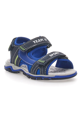 Pitt Kids143691 Blaue Sportsandalen mit Klettverschluss