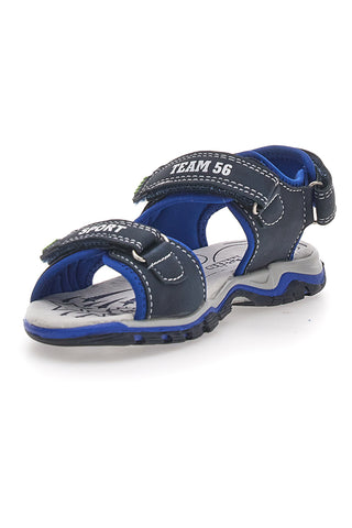 Pitt Kids143691 Blaue Sportsandalen mit Klettverschluss