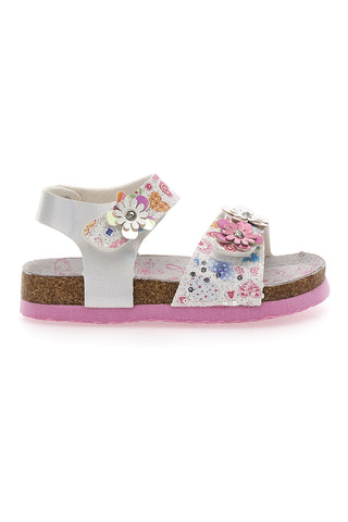 Sandali bianchi con unicorni PITT KIDS 14223