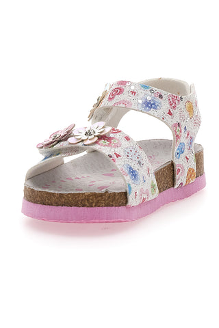 Sandali bianchi con unicorni PITT KIDS 14223