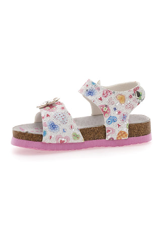 Sandali bianchi con unicorni PITT KIDS 14223