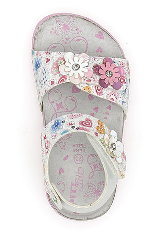Sandali bianchi con unicorni PITT KIDS 14223