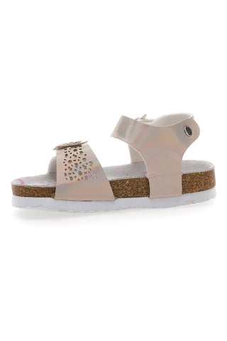 Beige Sandalen mit Blumen PITT KIDS 14330