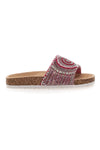 Rosa Hausschuhe mit ethnischem Perlenmuster Pitt Kids 14502
