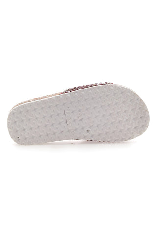 Rosa Hausschuhe mit ethnischem Perlenmuster Pitt Kids 14502