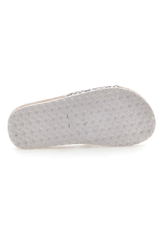 Ciabatte animalier con scritta rosa glitter Pitt Kids 14400