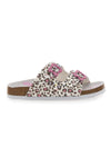 Sandali animalier con doppia fibbia rosa PITT KIDS 14459