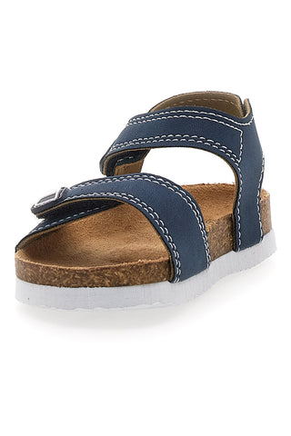 Sandali blu con doppia fascia e fibbia regolabile Pitt Kids 14128