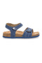Sandali blu con doppio strappo e plantare in sughero PITT KIDS 14513