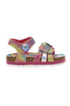 Mehrfarbige Sandalen mit Klettverschluss Einhorn S8010161