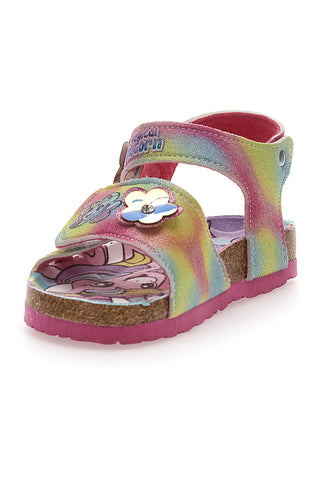 Mehrfarbige Sandalen mit Klettverschluss Einhorn S8010161