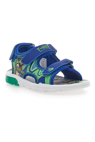 Blaue Sandalen mit Lichtern Dinosaurier S8020137S