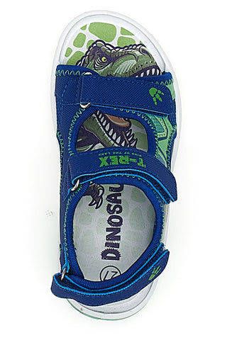 Blaue Sandalen mit Lichtern Dinosaurier S8020137S