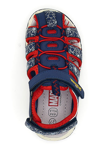 Spiderman-Sandalen mit Klettverschluss, blau, R1310531