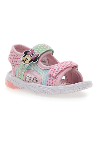 Sandali Rosa e Bianchi con Luci Minnie D3010682T