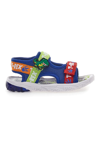 Blaue Sandalen mit Dinosaurierlichtern S8020131