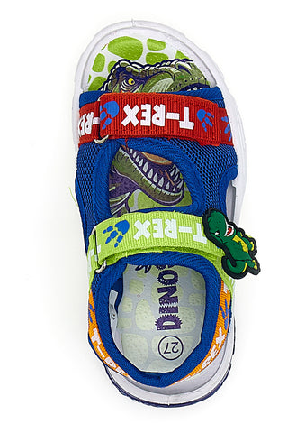 Blaue Sandalen mit Dinosaurierlichtern S8020131