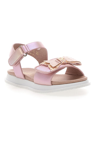 Rosa Glitzer-Sandalen mit Klettverschluss Pitt Kids 39G2521S