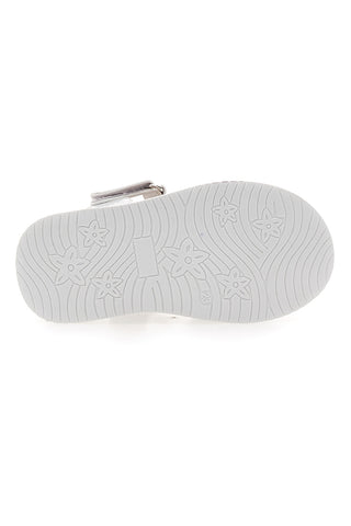 Sandali argento con cuori traforati PITT KIDS 39G2522S