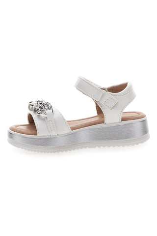 Sandali bianchi con catena PITT KIDS 39G2532S