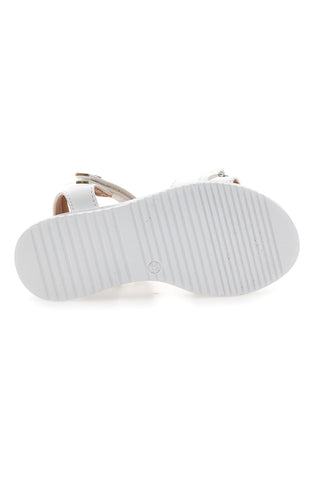 Silberne Glitzer-Herz-Sandalen Pitt Kids 39G2532S