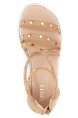 Pitt Kids 39G2536S Sandalen mit gekreuzten Riemen, Braun