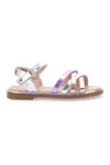 Pitt Kids 39G2540S Sandalen mit Kreuzriemen, mehrfarbig, metallisch