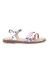 Pitt Kids 39G2540S Sandalen mit Kreuzriemen, mehrfarbig, metallisch
