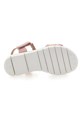 Rosa Sandalen mit dekorativer Goldkette Pitt Kids 39G2542S