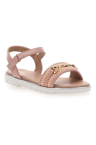 Sandali rosa con catena dorata decorativa Pitt Kids 39G2542S