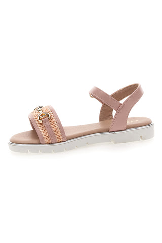 Sandali rosa con catena dorata decorativa Pitt Kids 39G2542S