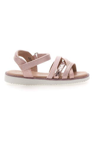 Sandali rosa metallizzato con fascette intrecciate Pitt Kids Pitt Kids 39G2546S