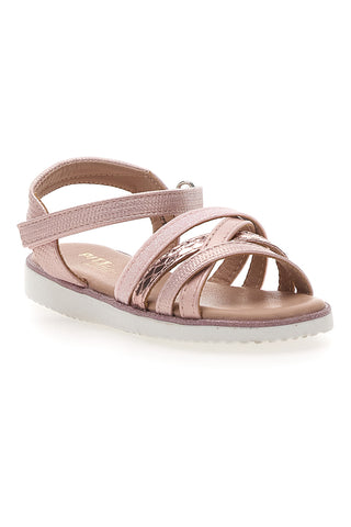 Sandali rosa metallizzato con fascette intrecciate Pitt Kids Pitt Kids 39G2546S