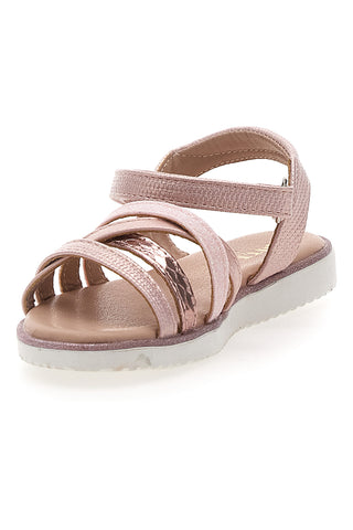 Sandali rosa metallizzato con fascette intrecciate Pitt Kids Pitt Kids 39G2546S