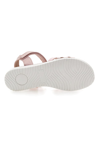 Sandali rosa metallizzato con fascette incrociate Pitt Kids 39G2546S