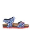 Blaue und rote Sandalen Made in Italy PITT KIDS 45289GHP
