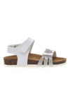 Sandali bianchi con glitter e chiusura a strappo Pitt Kids 45260TWV