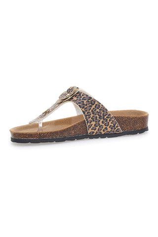 Ciabatte Infradito Leopardate Made in Italy PITT KIDS 45261LET