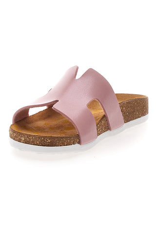 Ciabatte rosa con fascia e sottopiede anatomico PITTARELLO BIO 257A800SR
