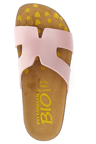 Rosa Hausschuhe mit Band und anatomischer Innensohle PITTARELLO BIO 257A800SR