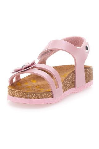 Rosa Sandalen mit dekorativer Blume und Komfort-Innensohle PITTARELLO BIO 257A005SR