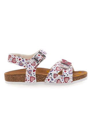 Ausgefallene Sandalen mit Glitzerschleife und vorgeformter Innensohle Pittarello Bio 257A740SR