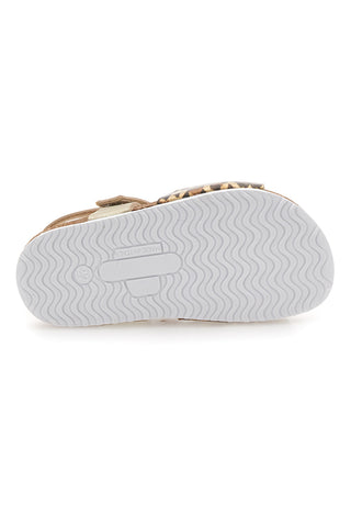 Sandali oro con fiore glitter Pittarello Bio 257A745SR