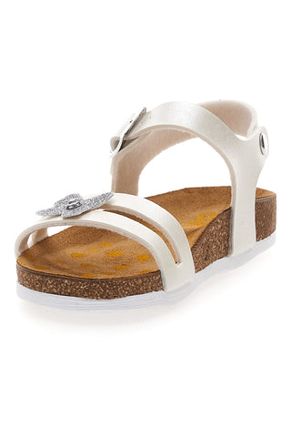 Sandali bianchi con strass Pittarello Bio 257A010SR