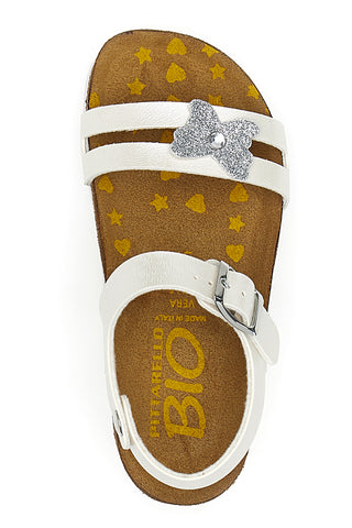 Sandali bianchi con strass Pittarello Bio 257A010SR
