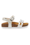 Sandali bianchi con fiore glitter Pittarello Bio 257A010SR