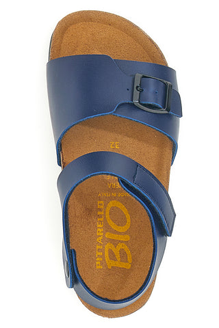 Sandali blu con fibbia e cinturino regolabile Pittarello Bio 257A080SR
