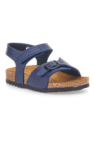 Sandali blu con fibbia e cinturino regolabile Pittarello Bio 257A080SR